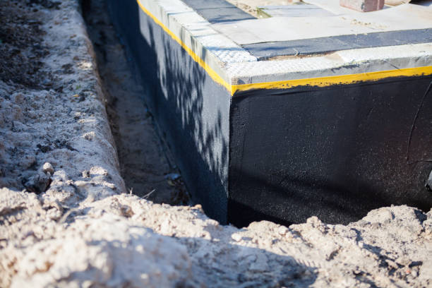 Residential Exterior Waterproofing installation at a Wixom, MI home by SJ Waterproofing Pros